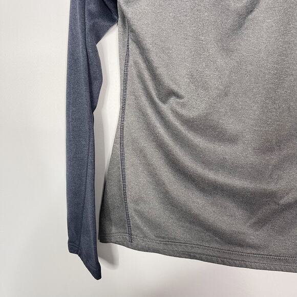 Pro Edge Womens Small S Gray Blue Notre Dame 1/4 Zip Fleece Pullover Colorblock - Picture 5 of 8